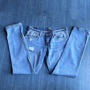 Levi's Light Blue Distressed Boyfriend Jeans